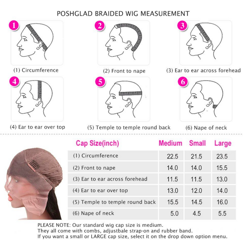 How do I know which cap size to choose when placing the order from my wig? (Head Measuring Guide)