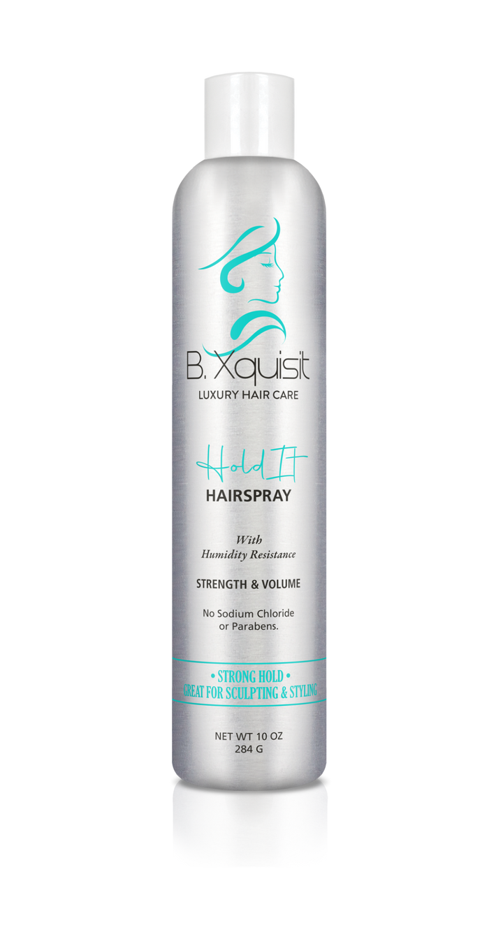 B. Xquisit Hold It Hairspray with humidity resistance for strength and volume